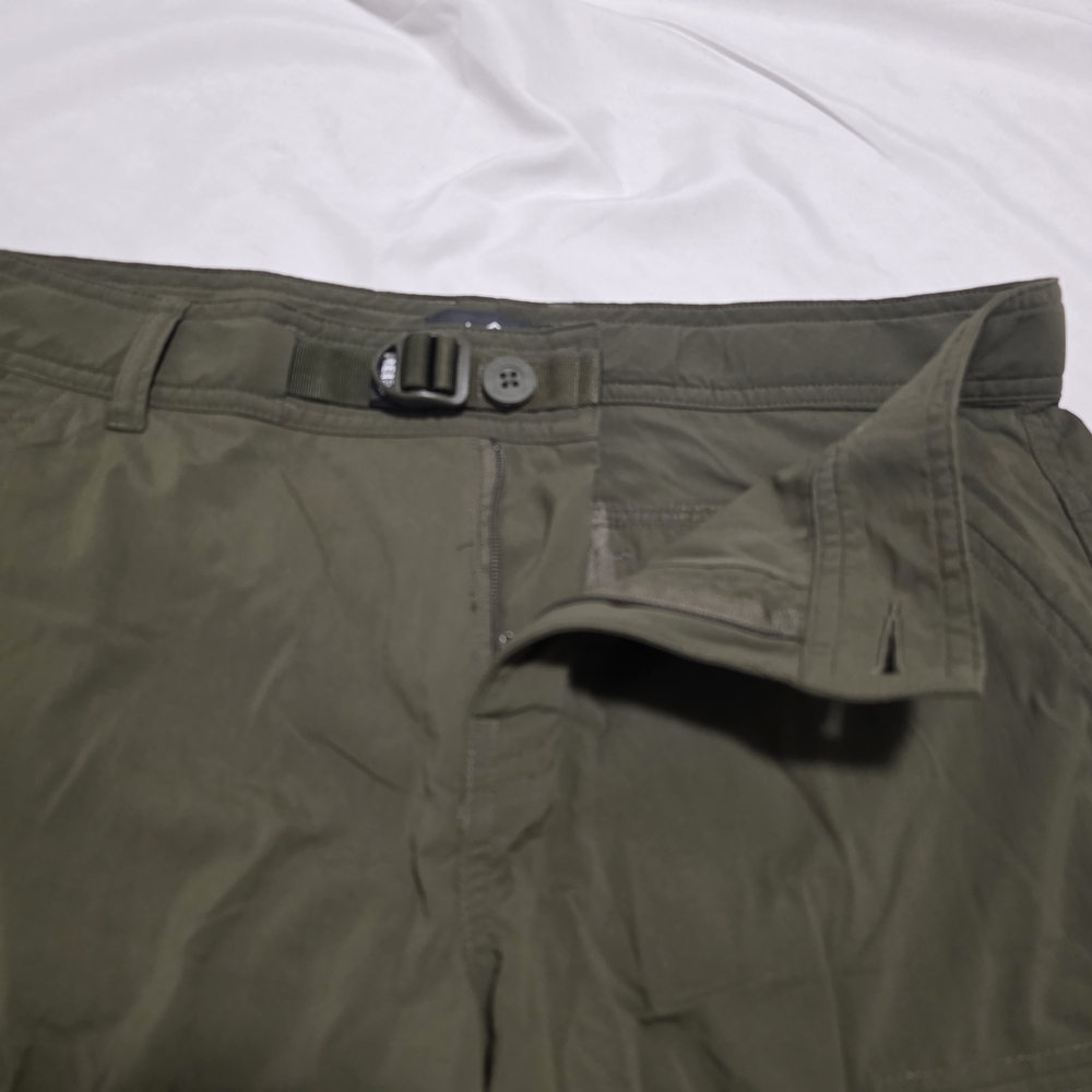REI Women's Olive Cargo Shorts - Picture 2 of 5
